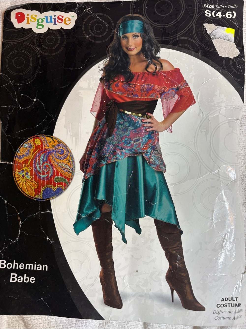 Disguise Bohemian Babe Costume Size Small 4-6